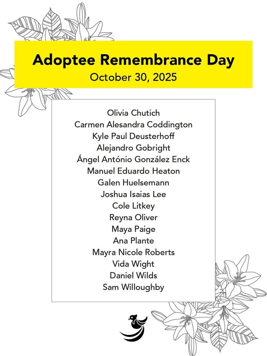 In observance of #AdopteeRemembranceDay, we are invited to remember the members of the Guatemalan adoptee community who have passed away. Whether we got to meet them or not, every loss is significant. 

 #adopteevoices #nextgenguate #guatemalanadoptees  #ard2025 #inlovingmemory