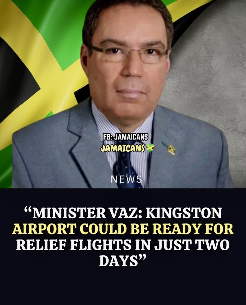 JudyGra35816777's tweet photo. 🇯🇲 🏥➕🆘
#EyeOnMelissa: Kingston Airport Could ‘Reopen’ for
—Emergency Flights Within 48 Hours: | https://t.co/FTBcThskSI
#Jamaica #HurricaneMelissa #StElizabeth #STETHS #StaySafeJamaica #PrayForJamaica #JamaicaStrong https://t.co/IS1uLRtIDq