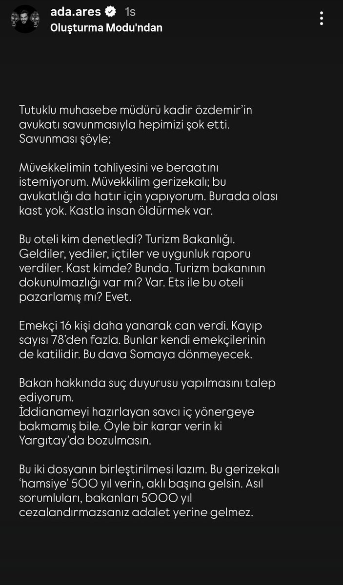 zuzeyha's tweet photo. #kartalkaya davasında müvekkilini bu şekilde savunan avukat Serbülent Baykan , bu tarihi savunmayla yüreklerimize yeniden umut oldu... 👊 Bu dava Türkiyede adalet var mı yok mu bunun cevabını verecek... #bolu https://t.co/cR303ZmxRR