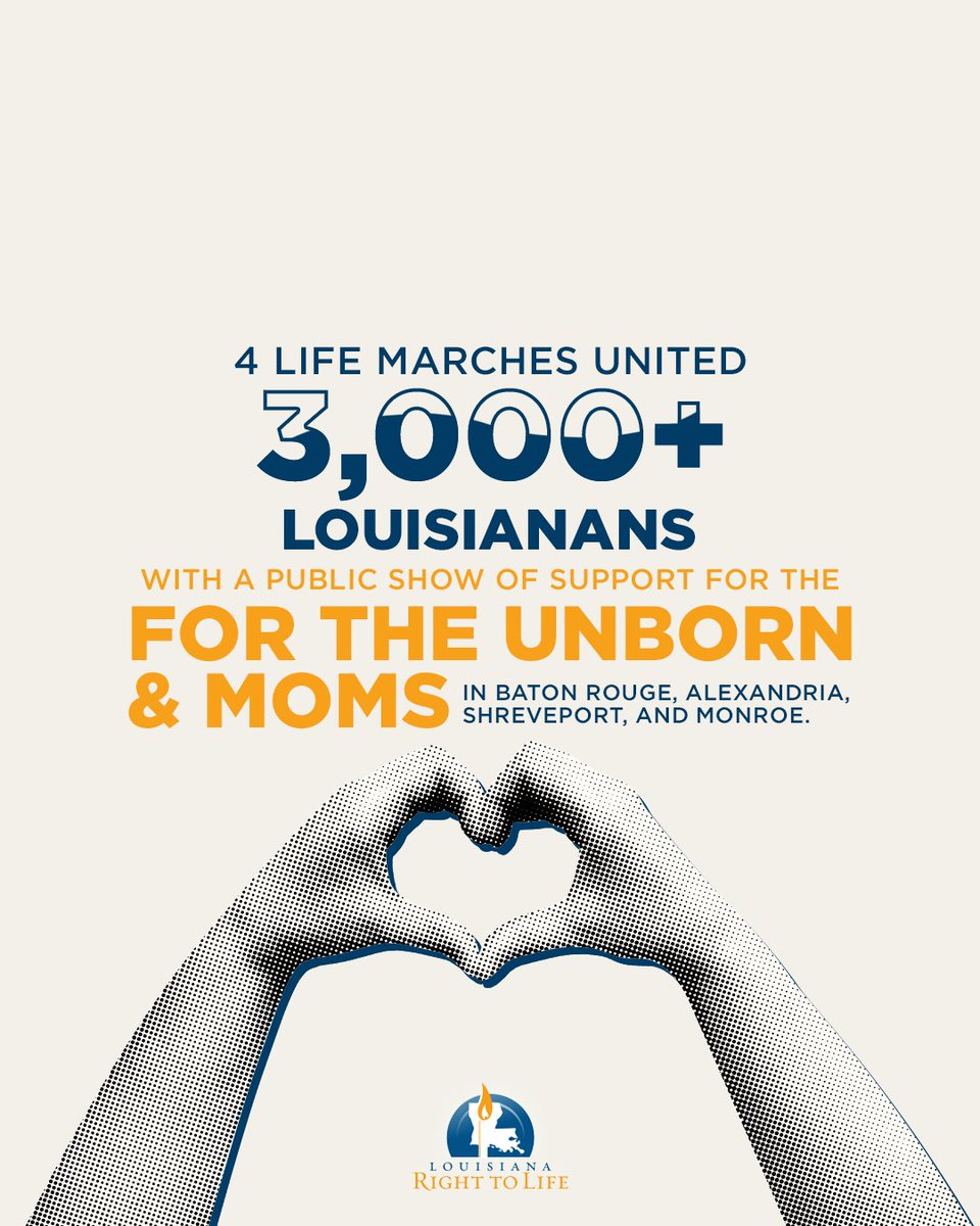Every view, share, and step forward helps us build a culture that loves both mom and baby. 💗

Thank you for helping us protect life in Louisiana everywhere and every day.