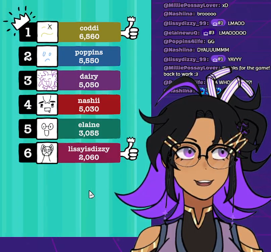 we played jackbox LOL WTF