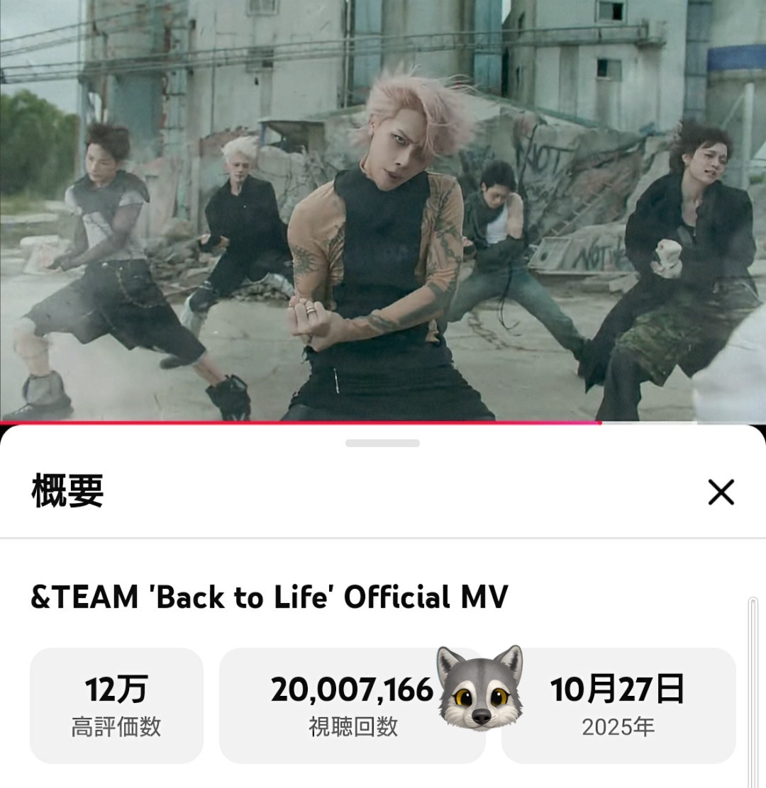 &TEAM お見送り会 back to life 11/11 Back to Life【CD】 | &TEAM