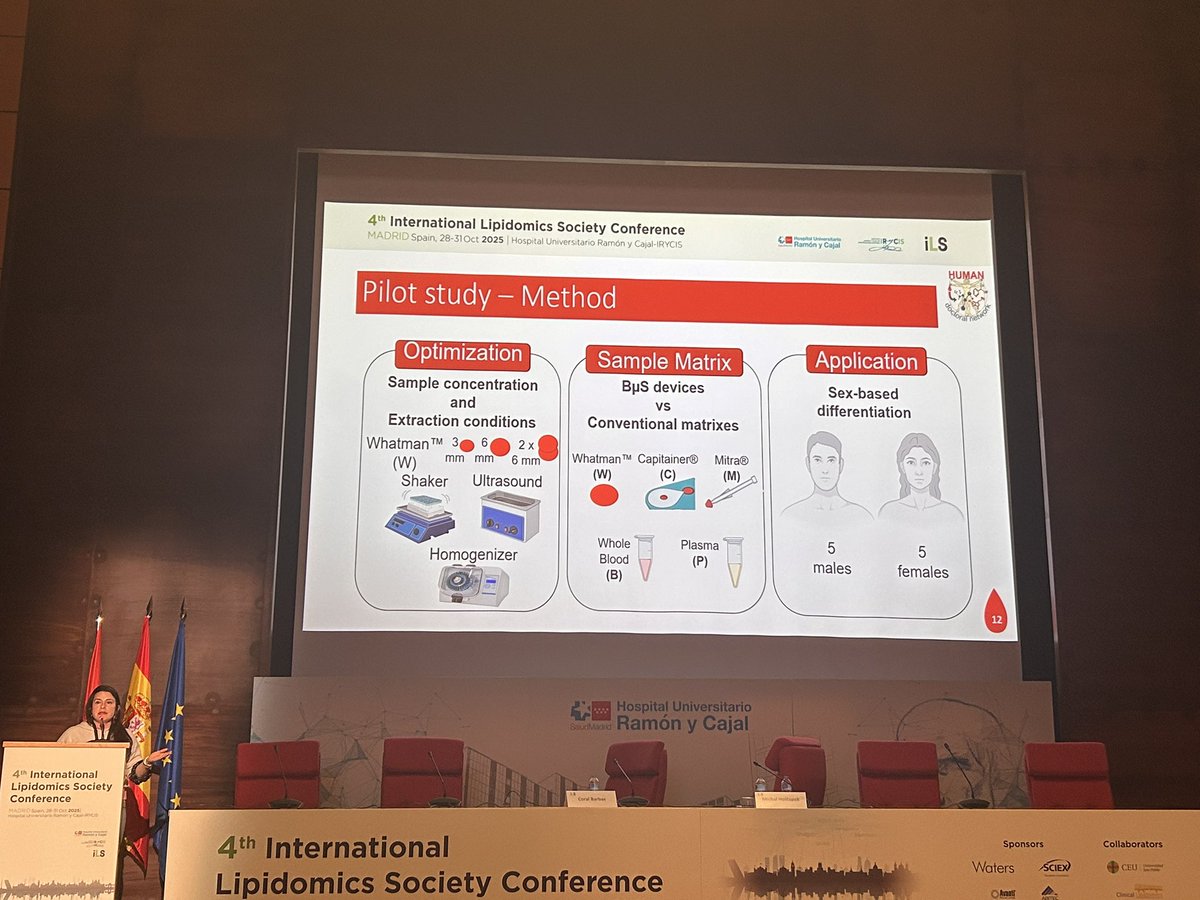 annalaura_mstrn's tweet image. Interesting talk by @djavellae 
on #untargeted #metabolomics using #microsampling. Great insights into metabolite stability and practical tips for proper sample handling. 👏🏻👏🏻