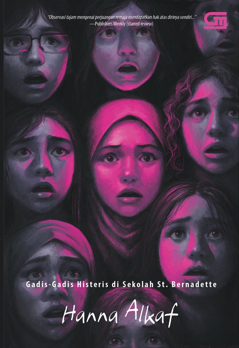 hannaalkaf's tweet image. JAKARTA! Feast your eyes on the STUNNING cover of the Indonesian edition of THE HYSTERICAL GIRLS OF ST BERNADETTE’s (published by @bukugpu, translated by Poppy D Chusfani and cover illustration by Olvyanda Ariesta) and then COME JOIN ME FOR THE LAUNCH EVENT ON NOVEMBER 8TH!!
