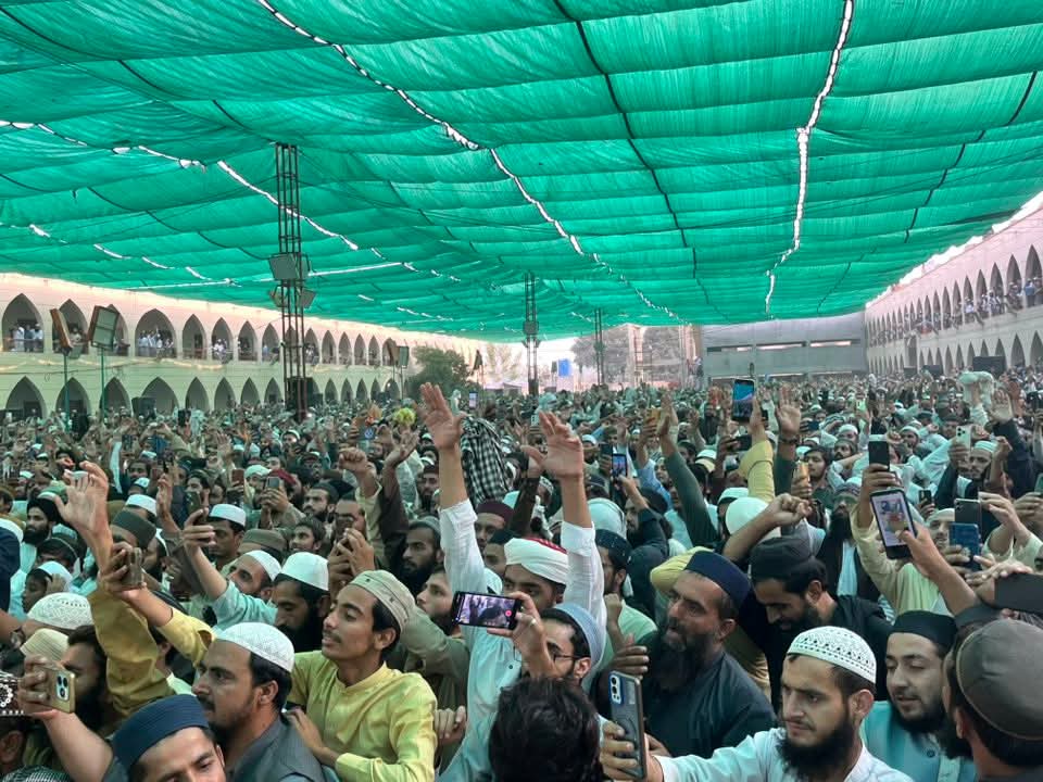 قائد جمعیت حضرت مولانا فضل الرحمان مدظلہ چناب نگر میں عالمی تحفظ ختم نبوت کانفرنس سے خطاب۔