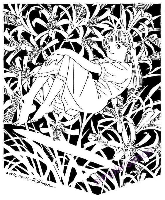 #今月描いた絵を晒そう  ②
10月中旬から4枚です。
今日は新作お休みします🙇
家族のこととか自分の通院とかあったのですが、空いた時間はまったりしてました😅 