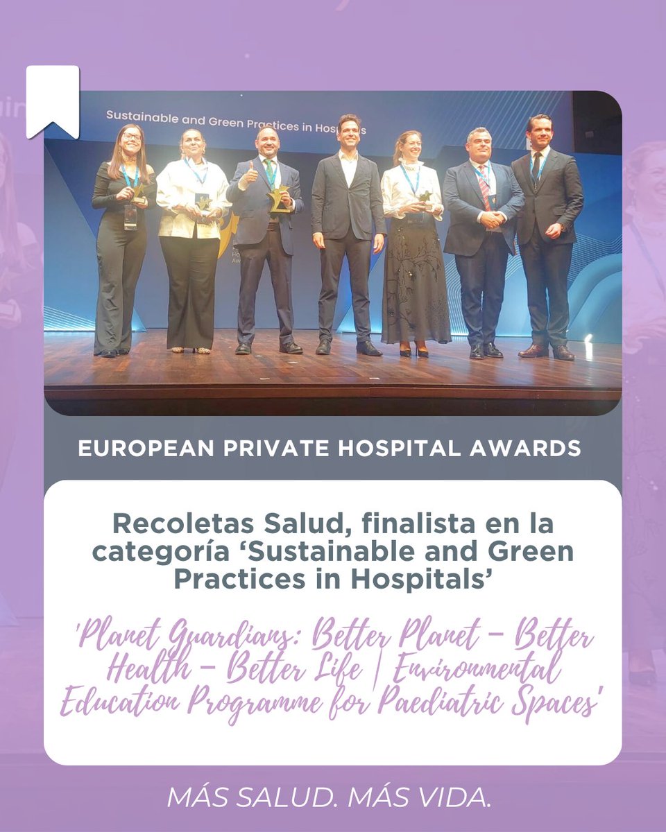 Nuestro proyecto de educación ambiental en los espacios pediátricos ha sido seleccionado como finalista en los European Private Hospital Awards.

🏆 El principal reconocimiento europeo a la excelencia en la sanidad privada.

🌍 Cuidamos de las generaciones presentes y futuras.