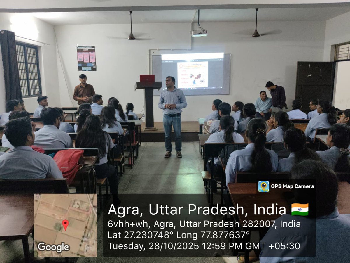 One-day Awareness program on Footwear Manufacturing was organized in APGI College, Agra on 28.10.2025 . In which 80 students participated