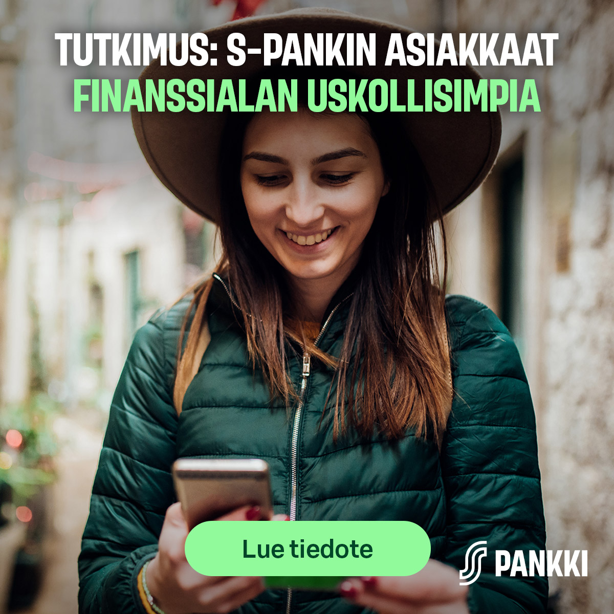 Asiakkuusindeksi 2025 -tutkimuksen mukaan S-Pankilla on finanssialan uskollisimmat asiakkaat. S-Pankki arvioitiin tutkimuksessa myös finanssialan vastuullisimmaksi toimijaksi.

Kiitos asiakkaillemme luottamuksesta!

Lue lisää: s-pankki.fi/fi/tiedotteet/…