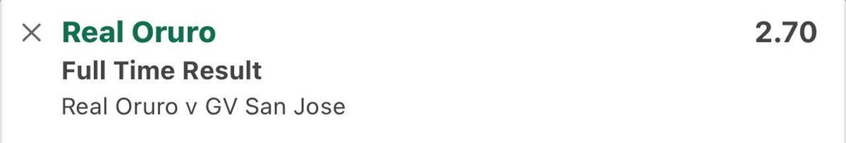 TipsterCharlie's tweet image. #ProjectML - 🇧🇴 Bolivia Primera 

Real Oruro Vs San Jose 

Real Oruro Fulltime Result @ 2.70 [0.5u]