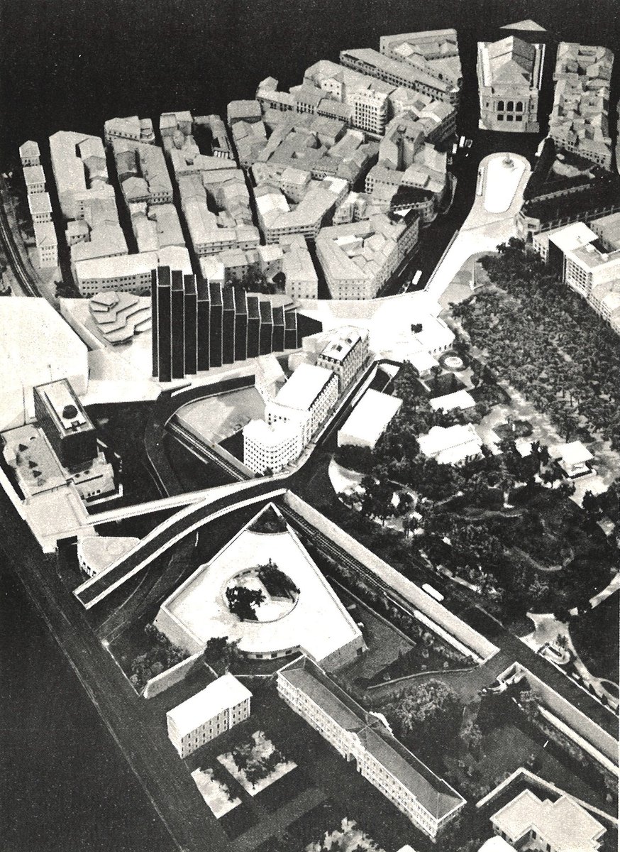 🆕Nouvelle acquisition
"Montpellier demain". Carte de vœux officielle du Conseil municipal de <a href="/montpellier_/">Ville de Montpellier</a> représentant la maquette du futur quartier du Triangle (ZAC Michelet-Paladium), vers 1972.
Don Romestan