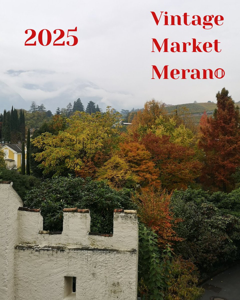 Touriseum's tweet image. Letzte Öffnungswoche der Saison 2025 – nutzt das Spätherbst-Ticket, um die Gärten, das Schloss und den Vintage Market Meran zu besuchen!
Ultima settimana per la stagione 2025, approfittate del biglietto di tardo autunno per visitare Giardini, Castello e il VIntage Market Merano!