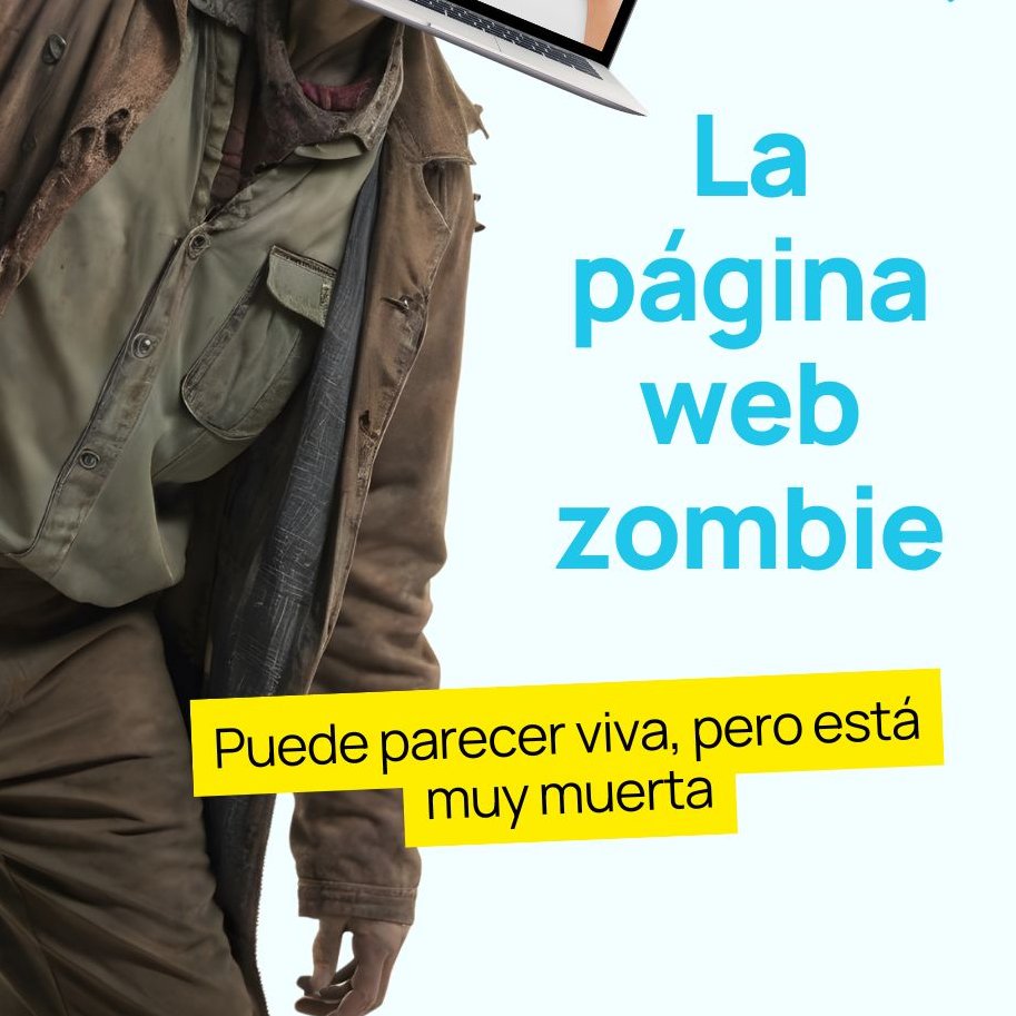 sicomcreaticlab's tweet photo. 🧟‍♂️Con motivo de Halloween, te traemos un personaje terrorífico: la página web zombi. https://t.co/0TdIDHCFBV