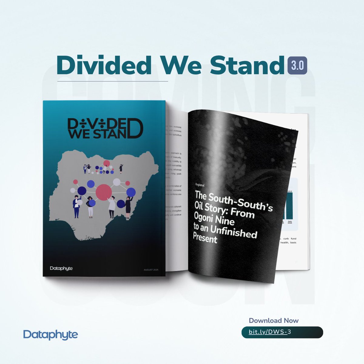 Dataphyte's tweet image. Divided We Stand 3.0 is live!

This edition spans four zones — connecting the dots between insecurity, justice, elections, and local government autonomy.

🔹 Nigeria’s insecurity crisis and the roots of violence
🔹 Ogoni’s fight for justice 30 years on
🔹 Ekiti &amp;amp; Osun’s 2026…