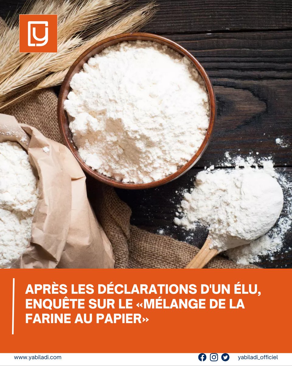 yabiladi_fr's tweet photo. Le parquet de la Cour d'appel de Rabat a ordonné une enquête judiciaire pour vérifier les allégations sur des pratiques frauduleuses dans les #minoteries, notamment celles concernant «le mélange de papier avec de la farine»
Détails 👇 : https://t.co/ANaLO9MIui
#Maroc https://t.co/3zrTvSKEMH