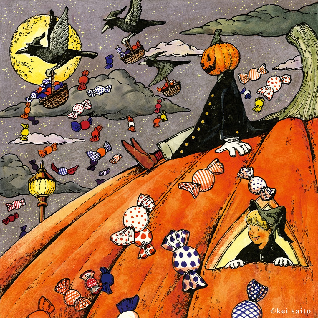 kei_illust18's tweet photo. Trick or Treat（2023） https://t.co/o9oIMuUxN6
