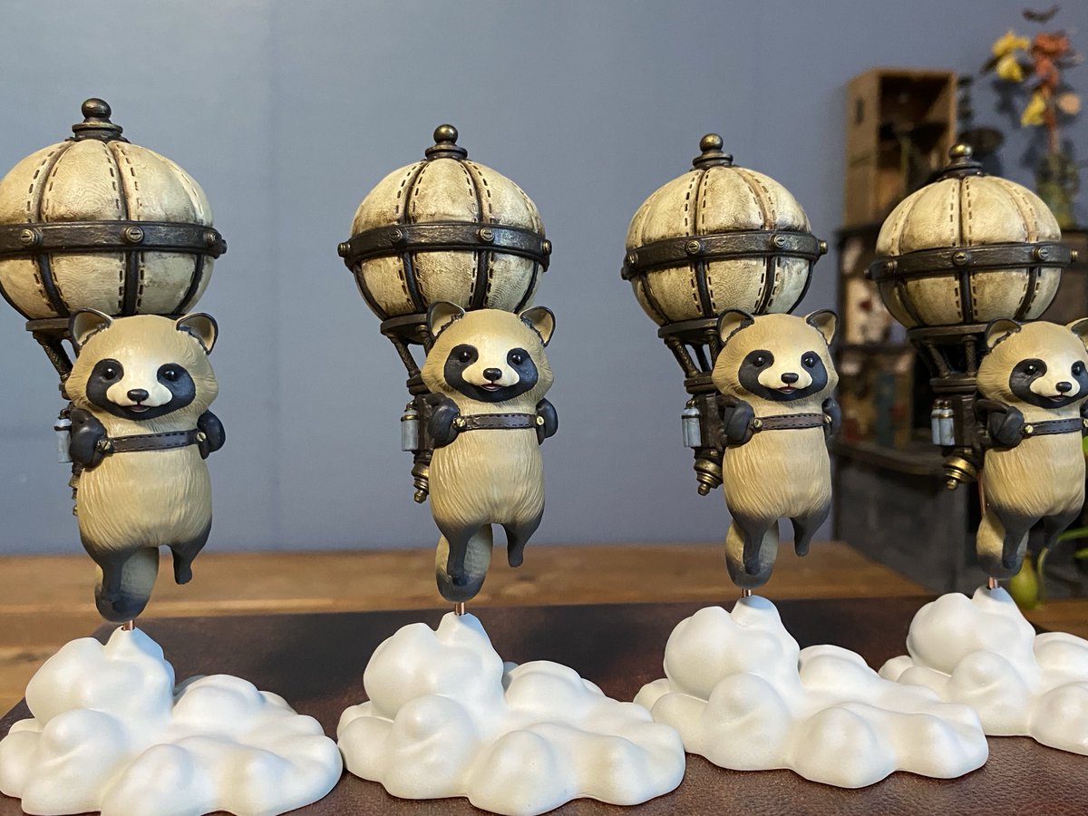 旅立つこだぬき…