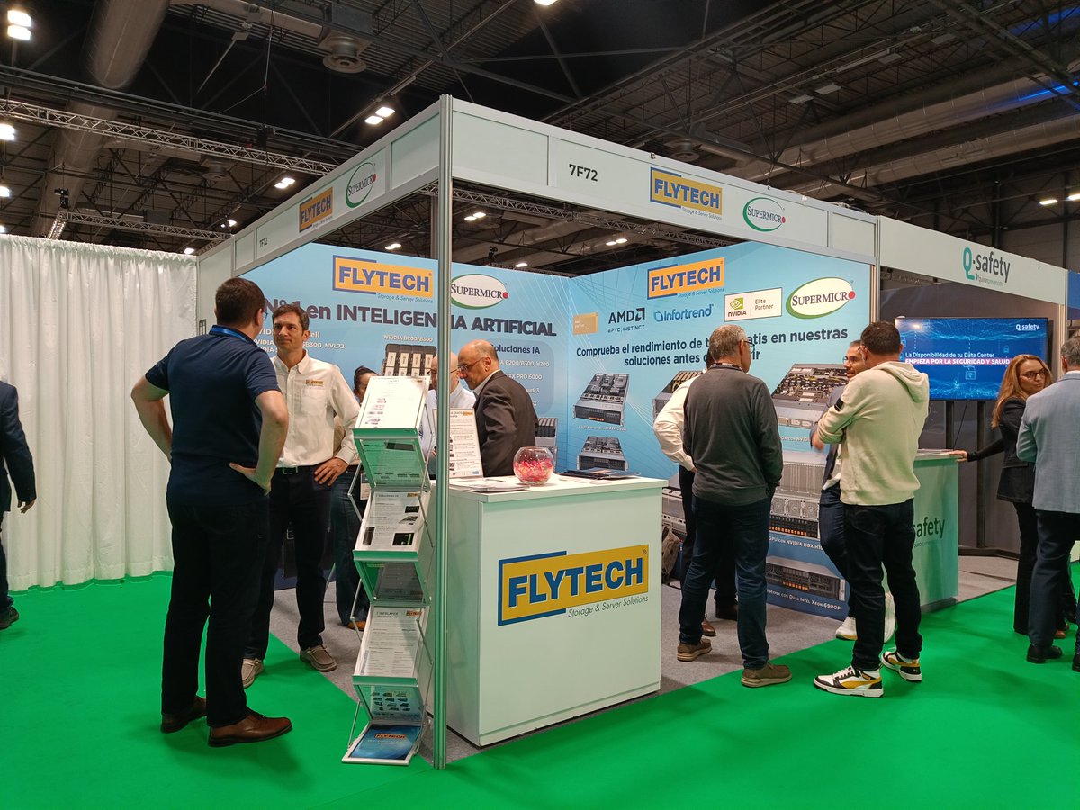 ¡ÚLTIMO DÍA! Visítanos en el stand 7F72 para conocer las novedades en #IA de <a href="/Supermicro/">Supermicro</a> <a href="/nvidia/">NVIDIA</a> <a href="/AMD/">AMD</a> <a href="/intel/">Intel</a> <a href="/Infortrend/">Infortrend</a> #DCWorld #TechShowMadrid #DataCentreWorld