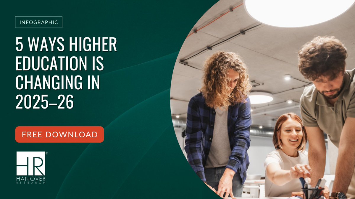 #HigherEducation is evolving fast — are you ready? Hanover’s infographic shares key trends &amp; actions to help leaders stay ahead. hubs.ly/Q03Q2QNk0