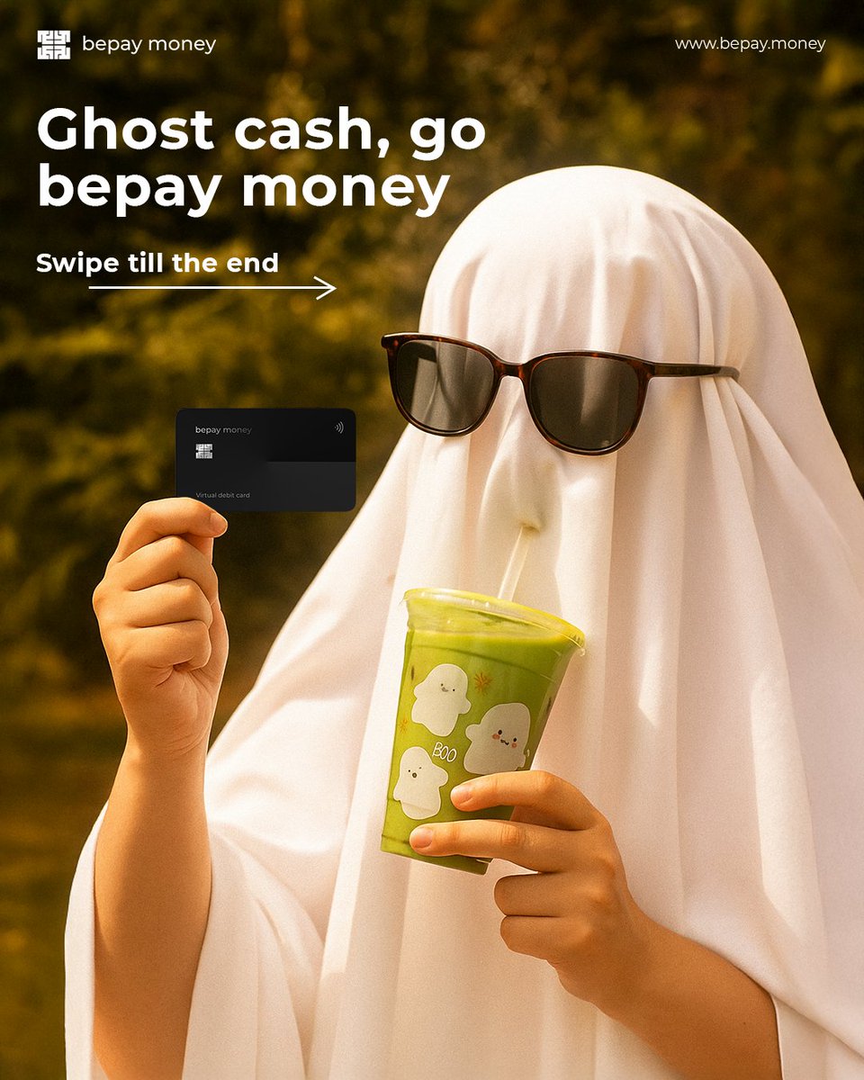 Pumpkins glow, ghosts roam, and bepay money’s got the spirit! 🎃

No tricks, just crypto treats this Halloween from spooky vibes to fintech thrills. The only scare? Missing a bitcoin reward! ✨

#Halloween2025 #SpookySeason #bepaymoney #TrickOrTreat #CryptoHalloween