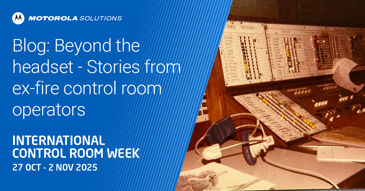 MotSolsEMEA's tweet image. Our Guardian Public Safety team is staffed by ex-fire control operators. To celebrate International #ControlRoomWeek 2025, we share the stories and firsthand experiences in this new blog post. bit.ly/47oiLEW #MotorolaSolutions #PublicSafety #Heroes