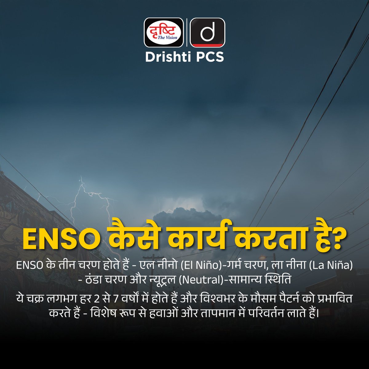 DrishtiPCS's tweet image. ला नीना लौट आई है -
इस बार की सर्दी कुछ अलग होगी!
.
#LaNina2025 #ClimatePatterns #WinterIsComing #WeatherUpdate #ClimateChange #IndiaWeather #GlobalCooling #CurrentNews #DrishtiIAS #DrishtiPCS