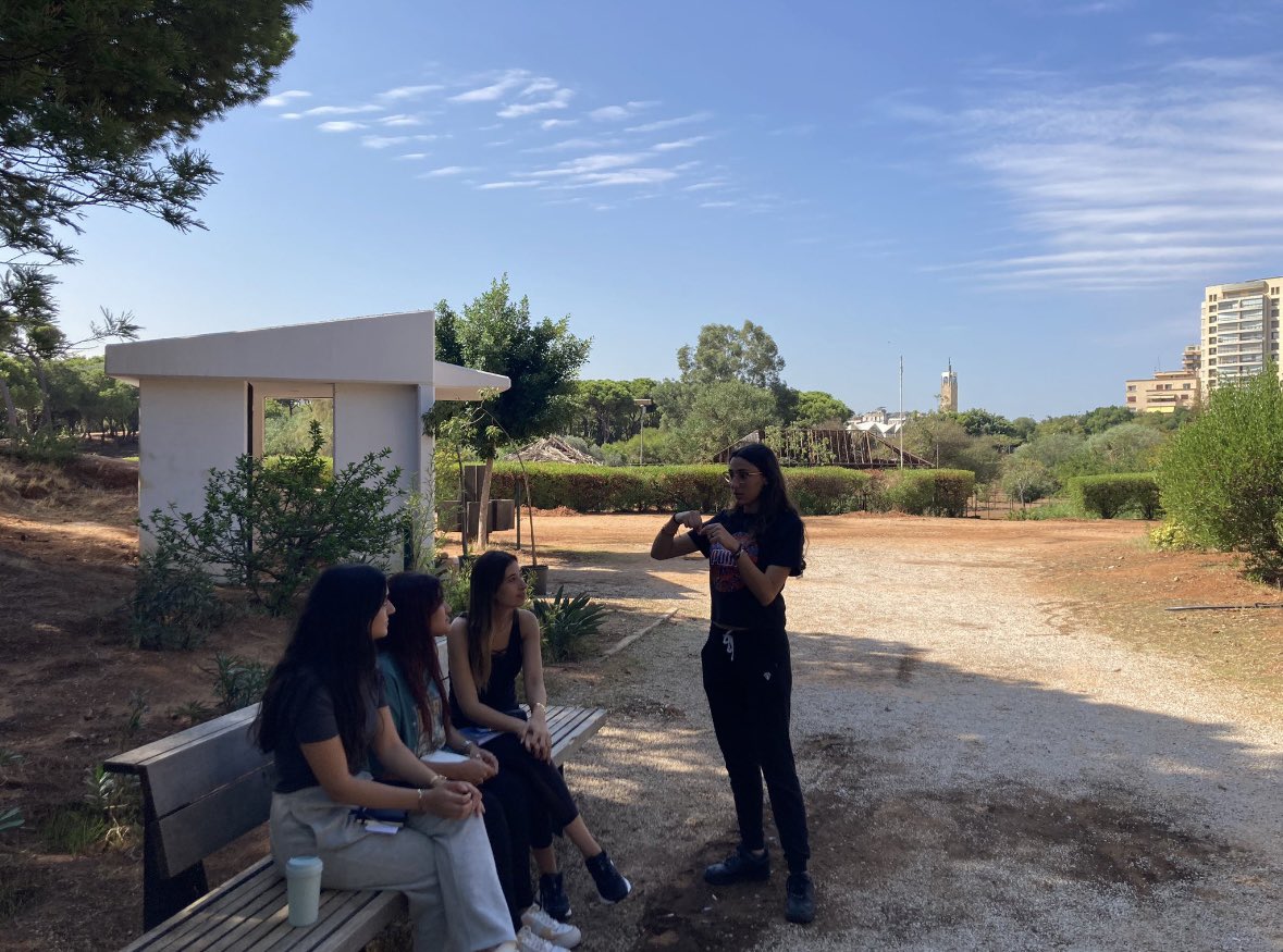 nadinekhayat's tweet photo. Documenting the same landscape across years:
2019, 2022, 2023, 2025.
2024 lost due to Israeli aggression.
A visual record for my class contemporary issues in landscape architecture. #msfea #planning#publicspace#horshbeirut https://t.co/Gyf0HVn1Ct