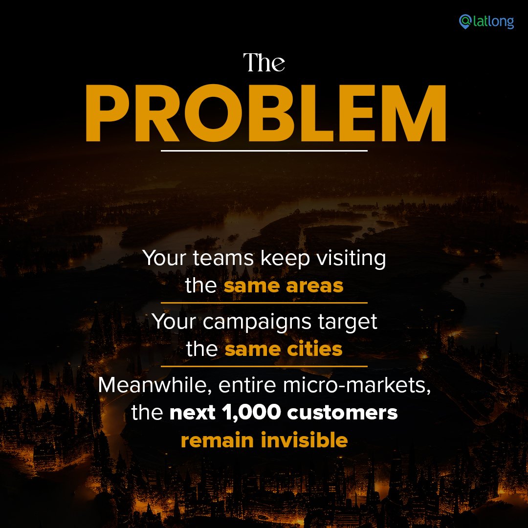 latlong_ai's tweet image. Still missing customers? Most brands lose sales due to "dark spots" they don't know exist. 
Discover the untapped market advantage with Latlong and expand your reach!
#Geocoding #MarketExpansion #GrowthHacking #BusinessIntelligence