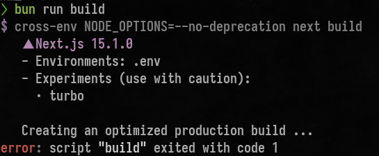 monnef's tweet image. I&apos;m starting to hate #NextJS. Is this a joke - no error message, just bam, dead? 💀 #webdev