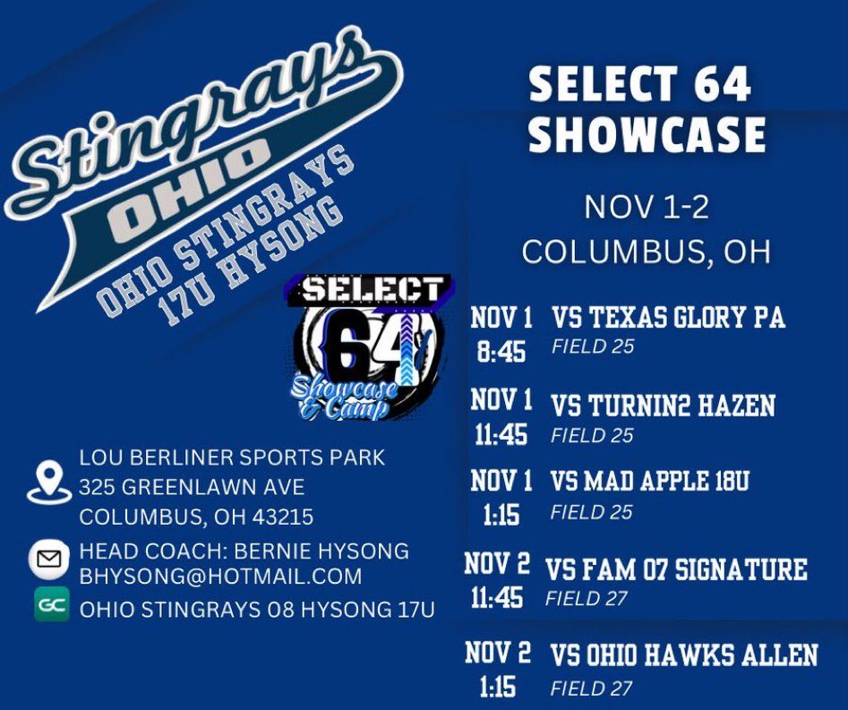 Last fall tournament this weekend come check us out!!
<a href="/KentStSoftball/">Kent State Softball</a> 
<a href="/Jess_Odonnell88/">Jessica O'Donnell</a> 
<a href="/UBBullssoftball/">Buffalo Softball</a> 
<a href="/HurstSoftball/">Mercyhurst Softball</a> 
<a href="/RMUSoftball/">RMU Softball</a> 
<a href="/WLU_Softball/">West Liberty Softball</a> 
<a href="/UMBCsoftball/">UMBC Softball</a> 
<a href="/OHstingrays08/">Ohio Stingrays 08 Hysong</a>