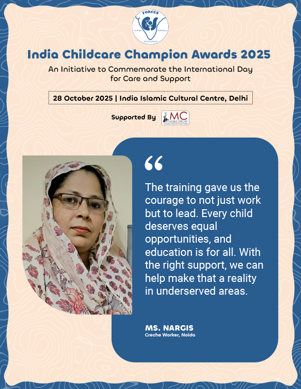 Nationalforces_'s tweet photo. 🎤 Moderated by @natashabadhwar, the session spotlighted inspiring journeys of care workers like Nirmala Kunvar, Brajwala Devi &amp; others—women shaping lives with resilience and love.
It’s time we recognise &amp; professionalise care work. 🌸 https://t.co/9UIQmTFT35