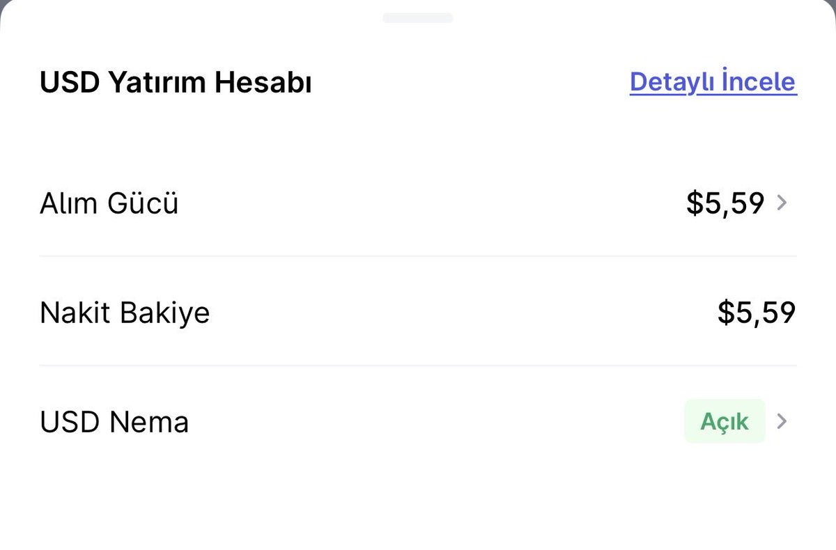 birikimciyim's tweet image. 🧵Haftalık #YMAX temettümüz 5,59 $ olarak yattı!!

Tekrar #KOT fonuna dönüşecek!!
Portföy karlarından gelen para ile yani gözden çıkarılmış bir kar ile alındı!!

Yatırımın yatırımının yatırımıyla küçük bir deney!!

Anlayışım şu portföyde gerçekleşen günlük hareketler benim…