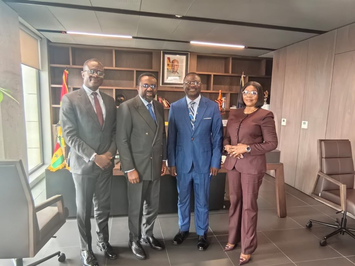 Earlier today, I had a meeting with the Governor of Bank of Ghana Dr. Johnson Pandit Asiama <a href="/thebankofghana/">Bank of Ghana</a>  and his two abled deputies. Berekum in focus #Berekum #BoG #Ghana #CediAt60 #EconomicResilience #CediAnniversary