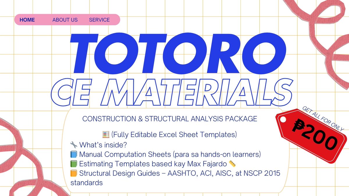 TotoroComms's tweet image. 🚧 Hanap mo ba ay reliable, budget-friendly, at smart na solusyon para sa structural analysis, design, at construction estimates? No need to look anywhere else — 📷 nandito na sa TOTORO CE MATERIALS!    

#StructuralPlan #acadcommission #acadhelper #LfCommissioner #acadserver