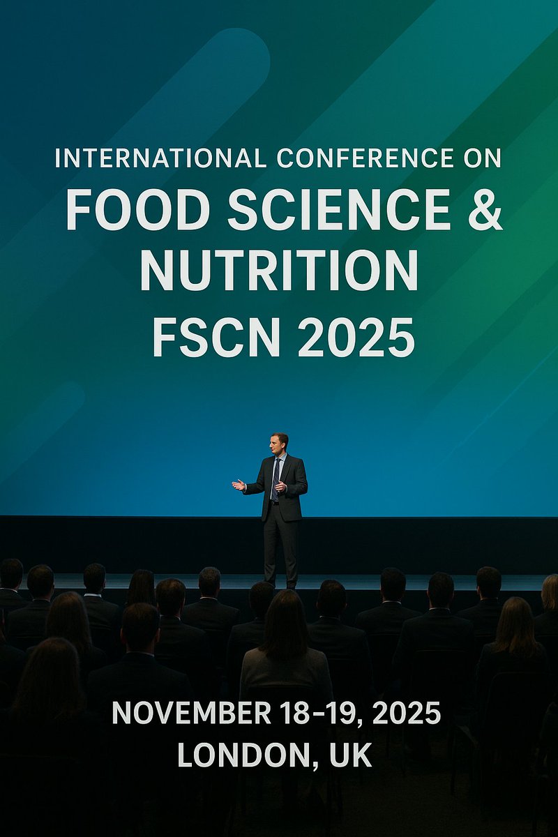 swhitmore__'s tweet image. 🥗 Join the Future of Food Innovation! 🌍
Be part of the International Conference on Food Science &amp;amp; Nutrition (FSCN 2025) in London, UK — where global experts meet to explore the latest breakthroughs in food technology, health, and sustainability.📅 November 18–19, 2025 | Hybrid