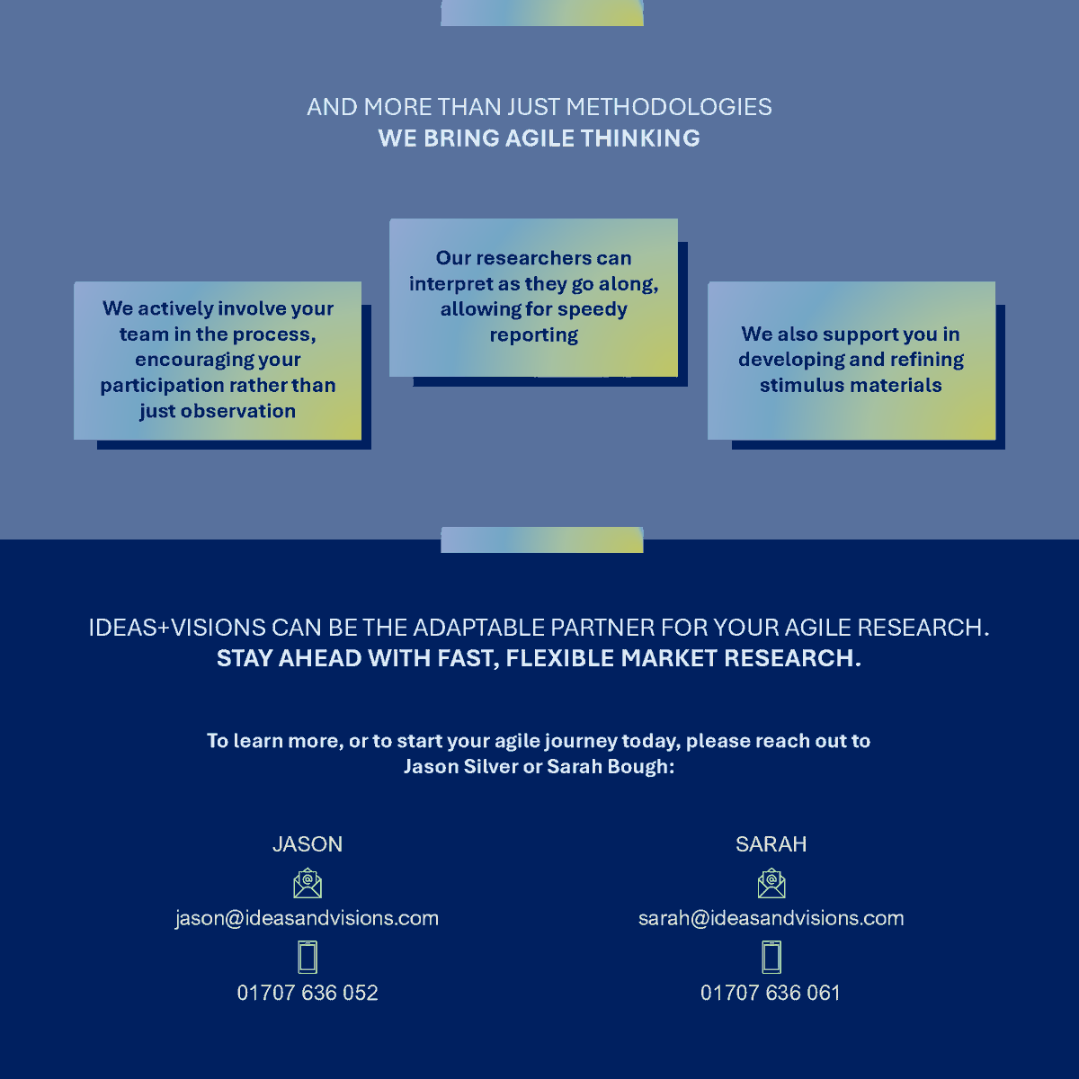 ideasandvisions's tweet photo. @ideasandvisions  can be the adaptable partner for your agile research. 

Stay ahead with, fast flexible market research.

Read on to learn more! https://t.co/nj9vI31oTw