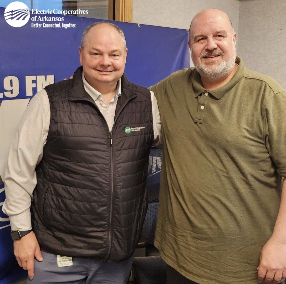 Join Electric Cooperatives of Arkansas President/CEO Vernon “Buddy” Hasten on KARN News Radio 102.9 today at 7:40 a.m. on First News with Toby Howell and Rebecca Davis. Listen to the interview at newsradio1029.com, click the on-demand page.