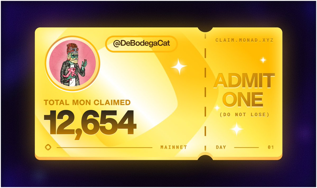 Not bad for Day 3 thanks <a href="/monad/">Monad (mainnet arc)</a>