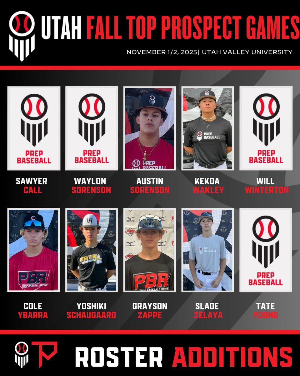 𝑹𝒐𝒔𝒕𝒆𝒓 𝑨𝒅𝒅𝒊𝒕𝒊𝒐𝒏𝒔: 𝑼𝒕𝒂𝒉 𝑭𝒂𝒍𝒍 𝑻𝑷𝑮'𝒔

10 additions to #UTFallTPG. See you 🔜.

@coachberg801 // #beseen