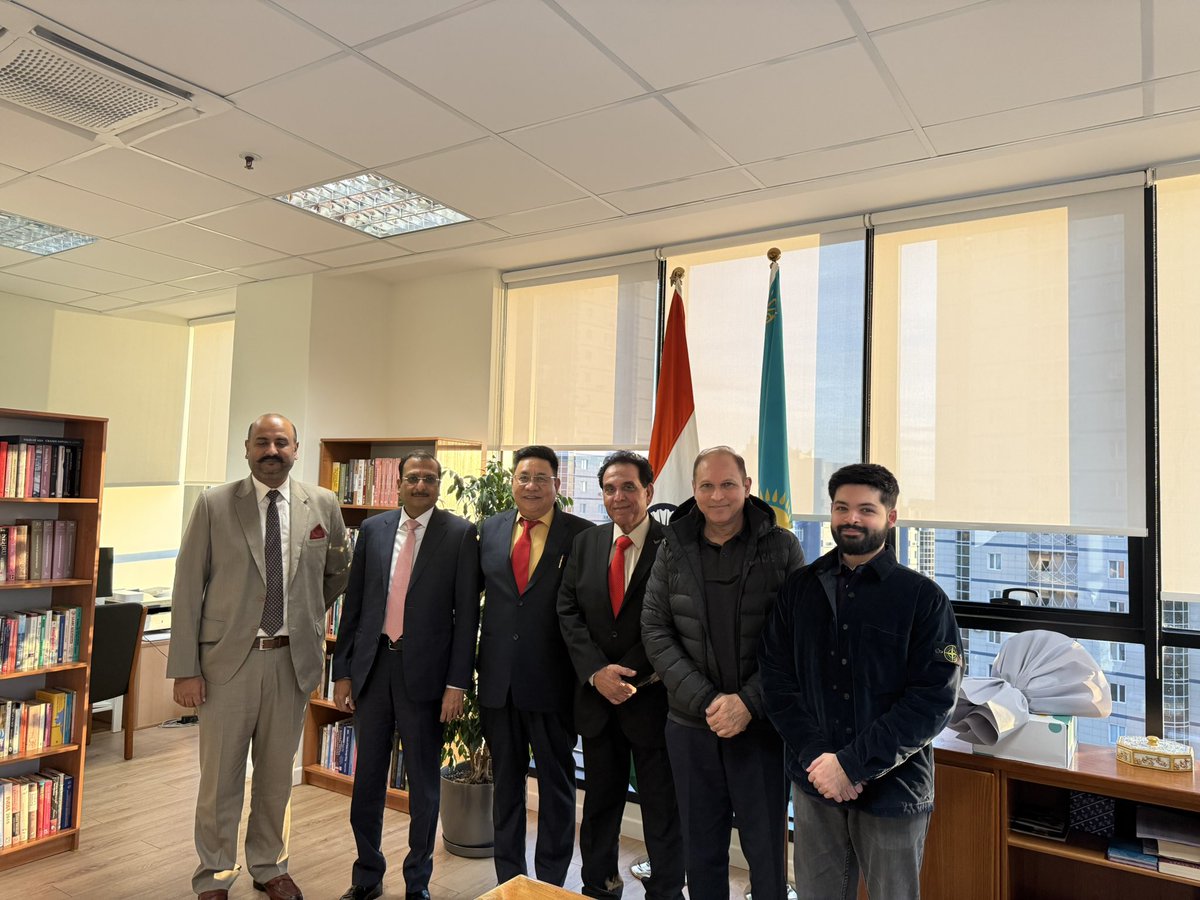 Met the Honorary Consul Generals of Kazakhstan in Hyderabad, Kolkata and Mumbai. Discussed ways to strengthen our partnership and explore new avenues to enhance Indo-Kazakh cooperation in Trade, Investment &amp; P2P Exchanges. Long live 🇮🇳🤝🇰🇿 #Indiakazakhstan