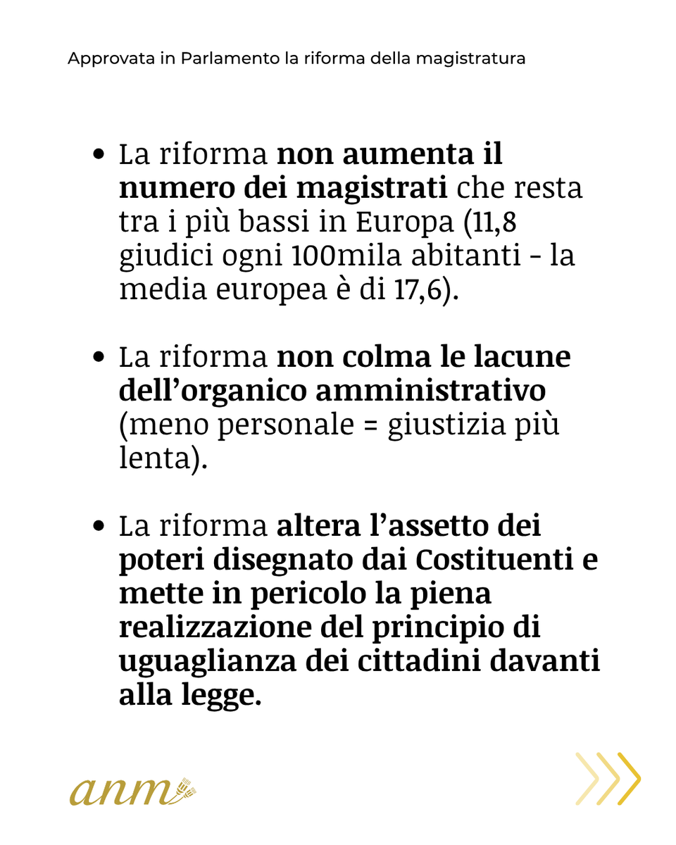 ll Senato ha approvato la riforma Nordio che modifica la Costituzione.

Un disegno di legge che ci preoccupa profondamente perché altera l’equilibrio fra i poteri.