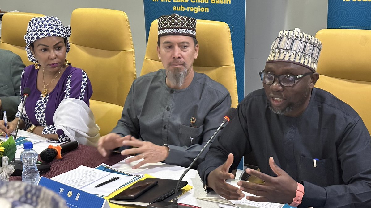 lcbc_cblt's tweet image. 📢 The 2nd #PBF Project Board Meeting is officially open in N&apos;Djamena! 🇹🇩 
#LCBC, #UNDP, Gov’t of Chad &amp;amp; partners celebrate the impact of 44 CSO-led initiatives across 4 countries, including 5 cross-border projects in their peace building efforts recorded so far.
LakeChad…