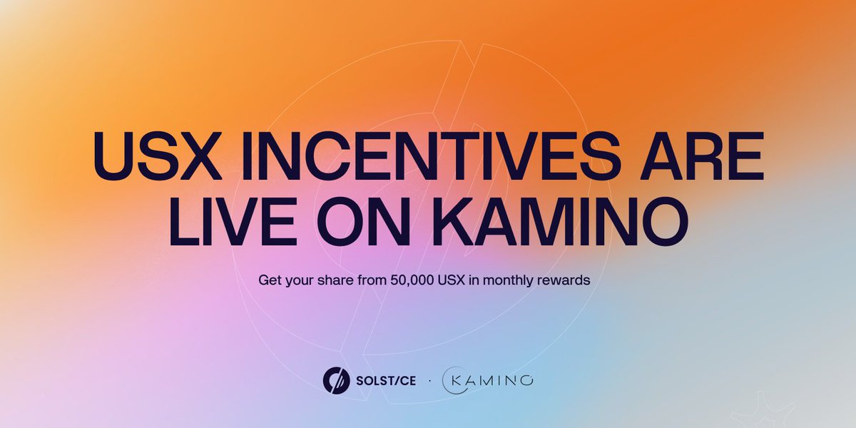 Being Solana-native is now incentivized on <a href="/kamino/">Kamino</a> Lend.

50,000 USX in monthly rewards for users who supply USX.

Flares stack on all positions: 5x on USX supply, 1x on USX borrow, 1x on eUSX supply.

Phase 1 of the growth initiative is live.