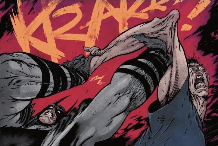 Lonkstakes's tweet image. Incredible self report because in the original panel Batman doesn’t say anything. You’re just a racist loser.