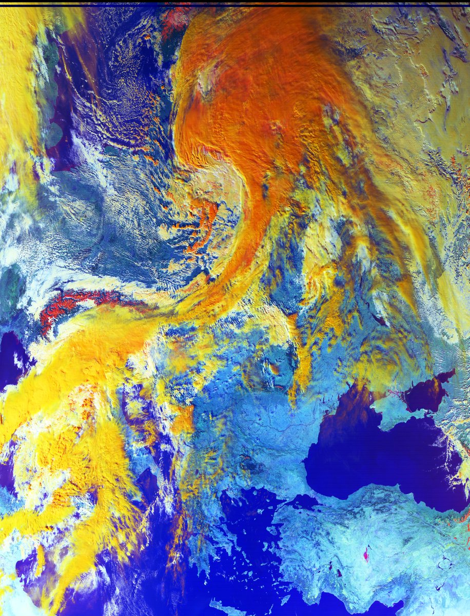 NOAA 21 (JPSS-2) VIIRS @ 12:19 - Day Microphysics (scaled to 50%)