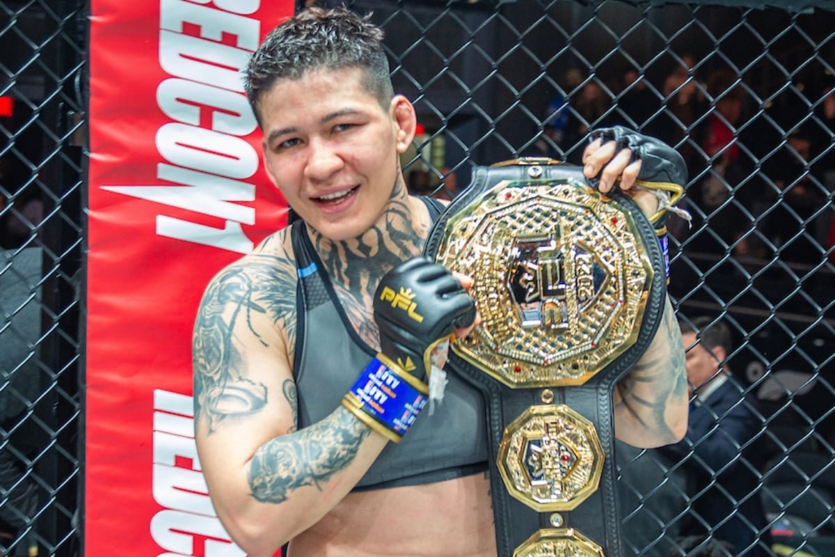 AgFightEspanol's tweet photo. Tras ser liberada sorpresivamente por la #PFL, Larissa Pacheco ya tiene decidido su próximo paso como agente libre. https://t.co/wwMxOCywoS
