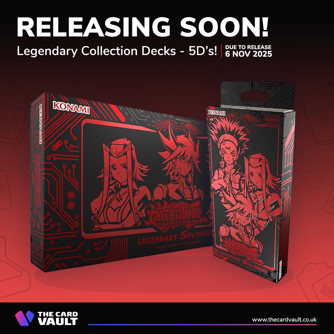 RELEASING SOON! Yu-Gi-Oh! Legendary 5D's Decks arrive next week! Including three complete decks, new cards, and chibi Secret Rares! Pre-order now and celebrate the 5D's era in style. Pre-order: https://t.co/bRto4rQqoa # RELEASING SOON! Yu-Gi-Oh! Legendary 5D's Decks arrive next week! Including three complete decks, new cards, and chibi Secret Rares! Pre-order now and celebrate the 5D's era in style. Pre-order: https://t.co/bRto4rQqoa #