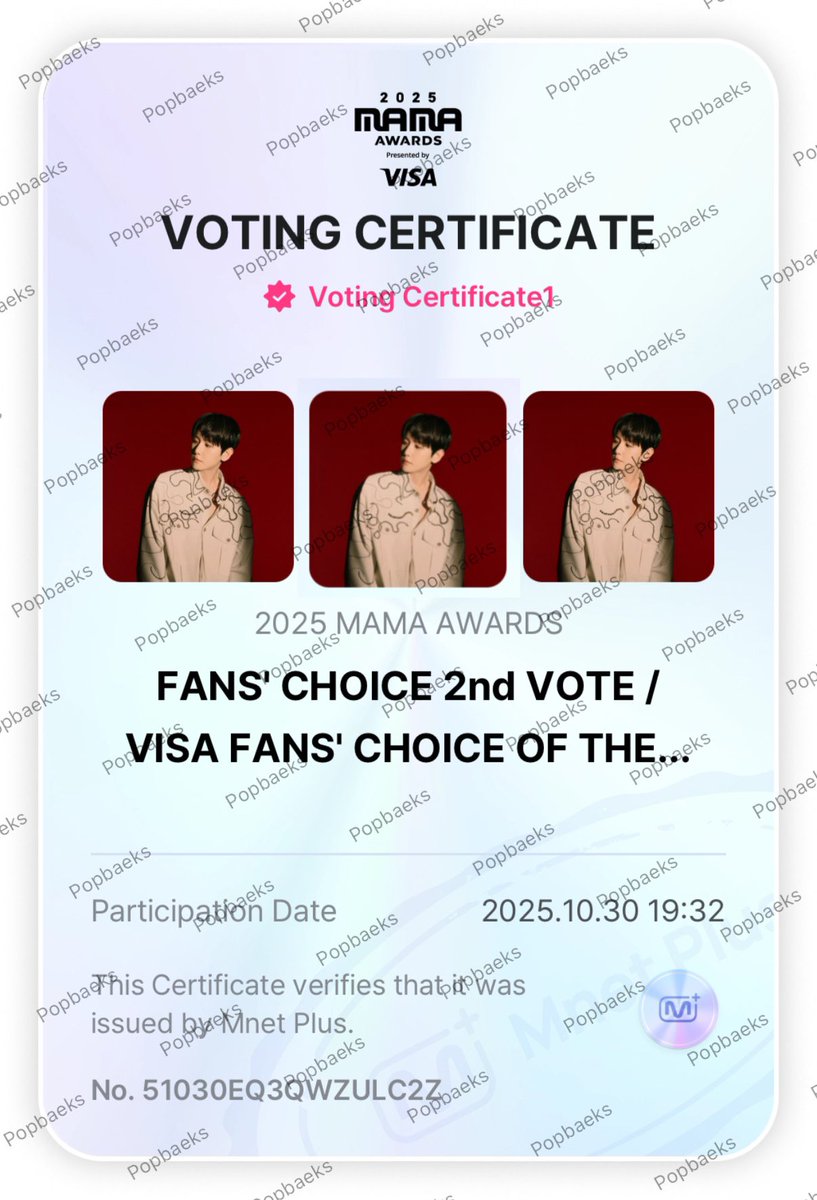 Baekhyun is currently ranked #5 in the 2025 MAMA Awards Fans’ Choice voting.

Fans are now focusing their energy on voting especially through the Mnet app to help maintain his position and secure a Bonsang.

I vote #2025MAMAVOTE #BAEKHYUN