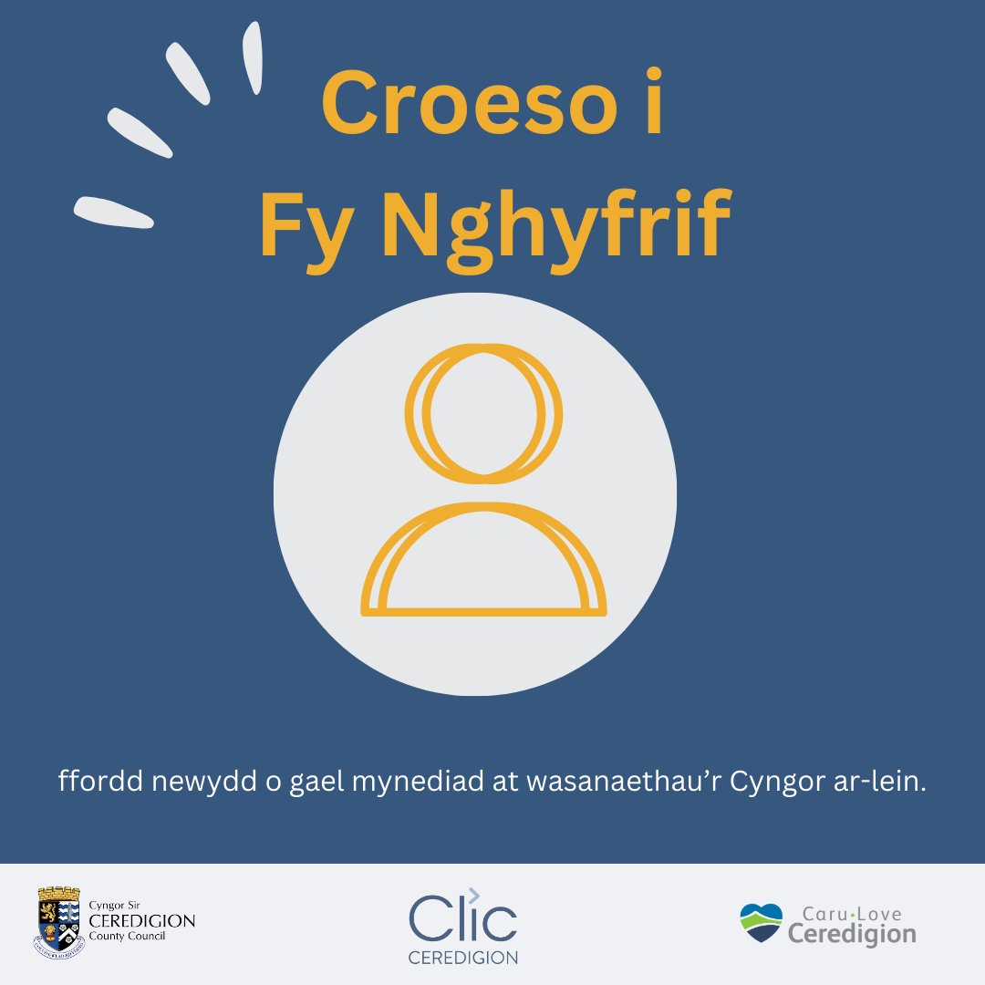 CSCeredigion's tweet image. Mae Fy Nghyfrif yn cyflwyno ffordd newydd o gael mynediad at wasanaethau&apos;r Cyngor ar-lein. Gallwch wneud y canlynol:
✅ Gwirio eich casgliad gwastraff nesaf
✅ Cyflwyno ymholiad
✅ Cofrestru ar gyfer cylchlythyr y Cyngor
A mwy...

I gofrestru 👇
ceredigion.gov.uk/preswyliwr/fy-…