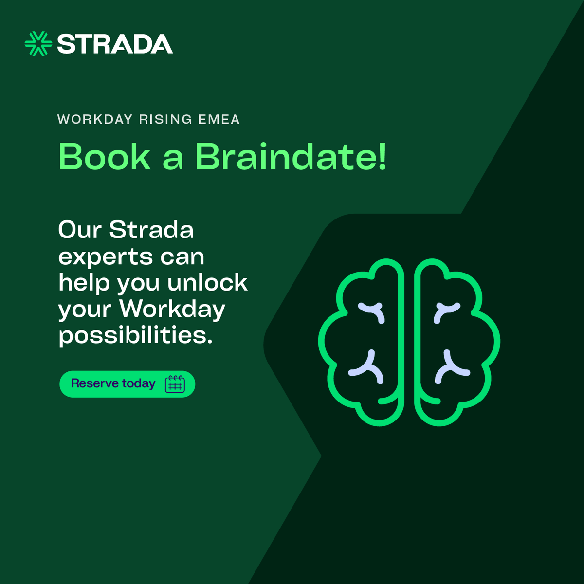 Sometimes the best answers come from small conversations. Book a Braindate with Strada at Workday Rising EMEA to talk strategy, configuration, or “what’s next?” in your Workday journey.

Reserve your spot: eu1.hubs.ly/H0pbBkn0

#StradaAtWDRisingEMEA #WDAYRisingEMEA
